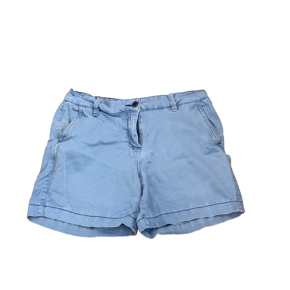 Land 'n Sea Women's Cotton Stretch Shorts; Light Blue; Size 4